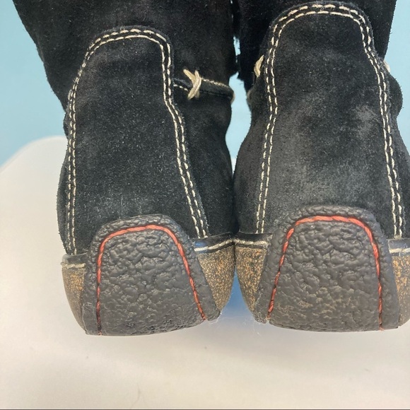 TIMBERLAND Sz 7 Suede Sherpa Lined  Lace-up Comfort Boots - Picture 14 of 15